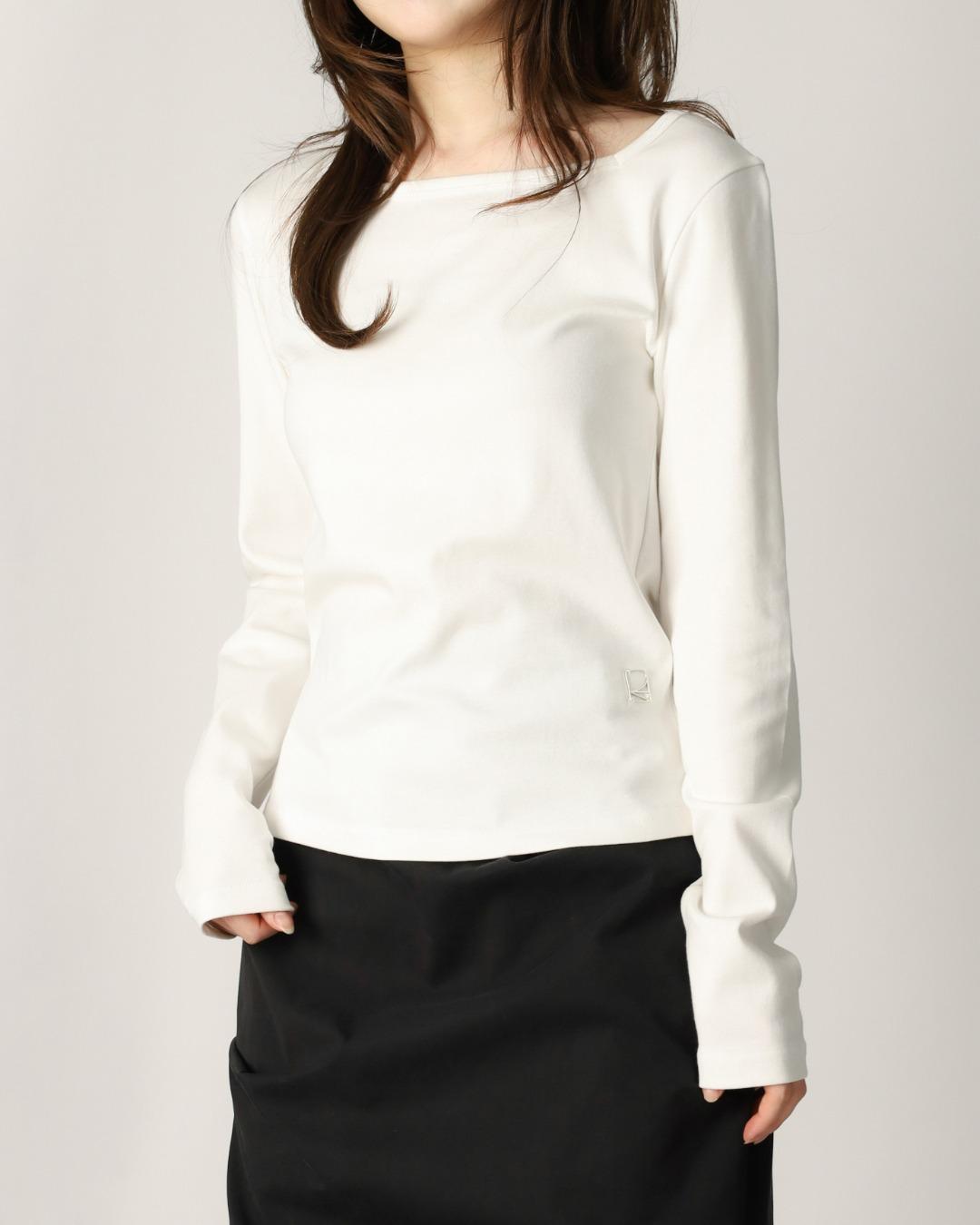 소프트 스퀘어넥 티셔츠 - IVORY