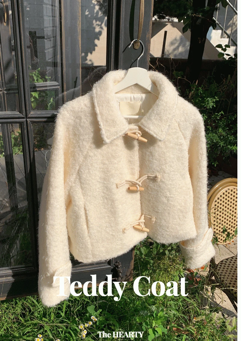 테디 자켓 _ 숏코트 울60% 누빔안감