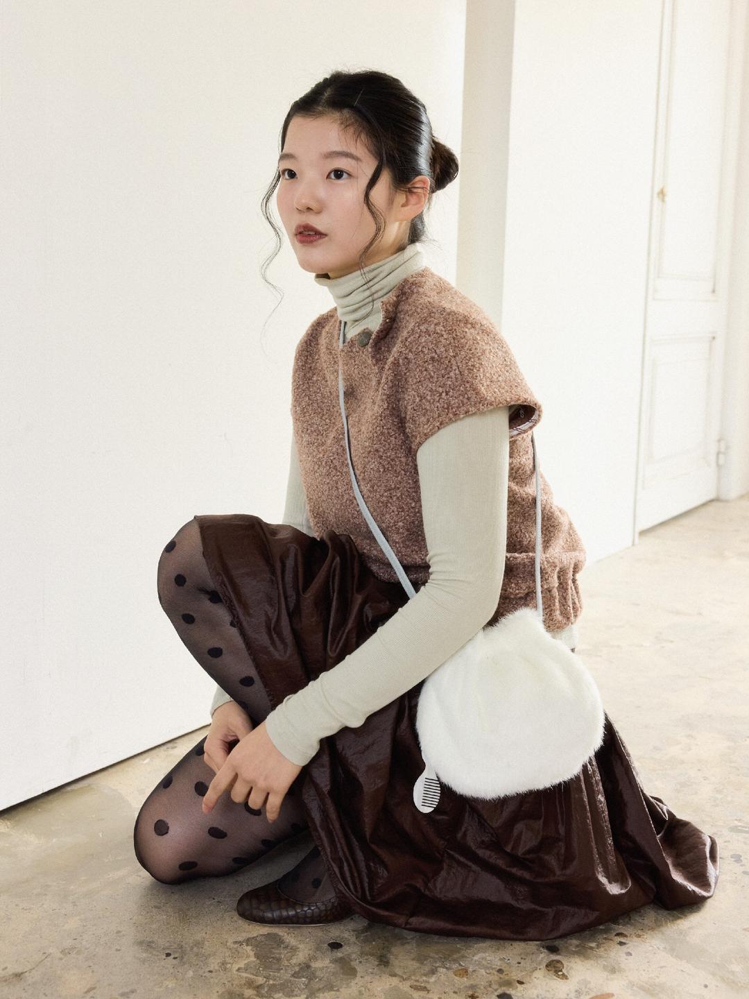 TeddyBear's Brush Hair Bag White