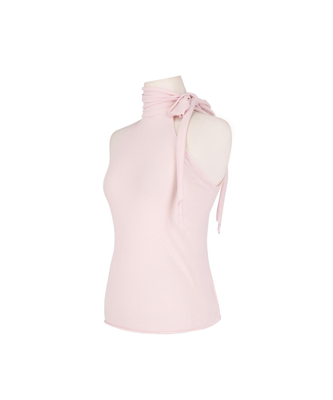 Floral ribbon tie sleeveless