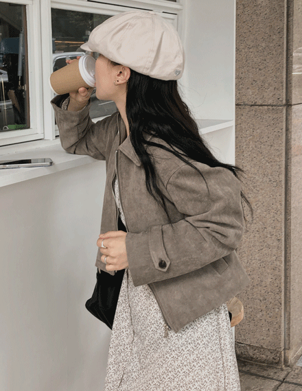 리어놈스웨이드자켓