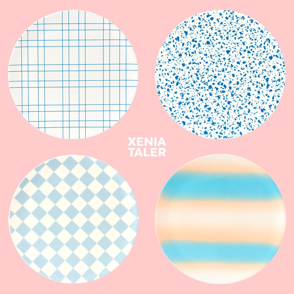 [제니아테일러] 디너플레이트 블루 타입(4color)