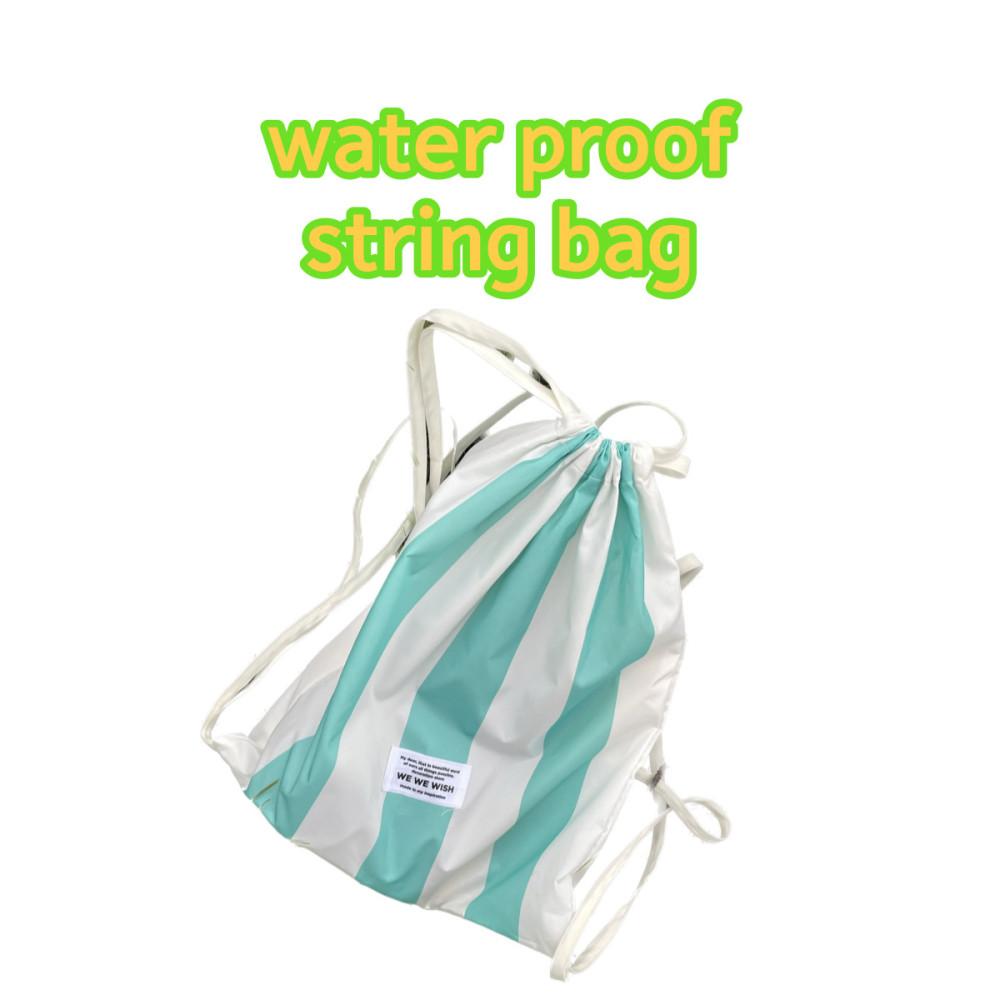 [자체제작]방수천, 워터푸르프 스트링 백, 워킹 조킹 바캉스백 멀티백