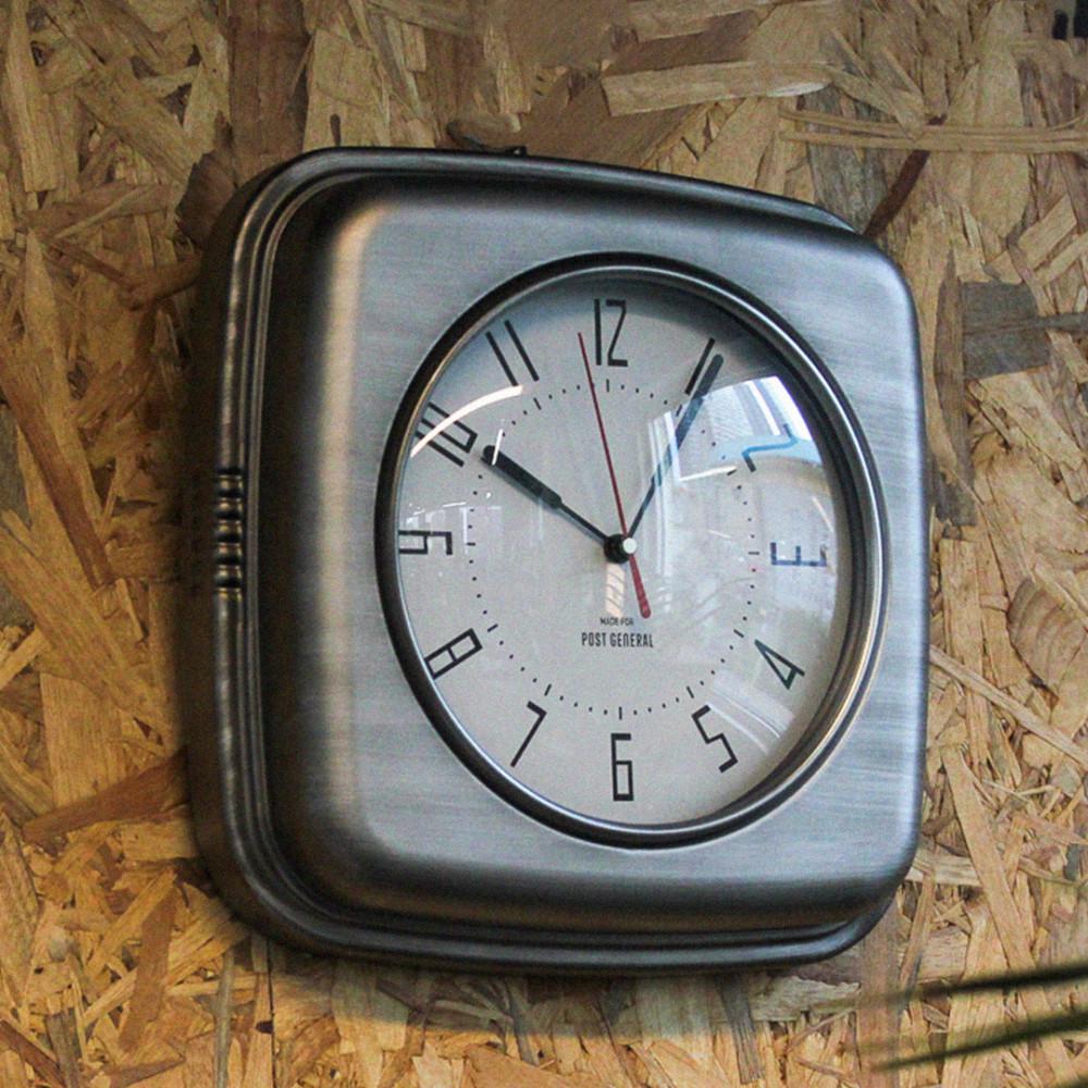 [11월재입고] 비스팜 월 클락 silver 실버벽시계