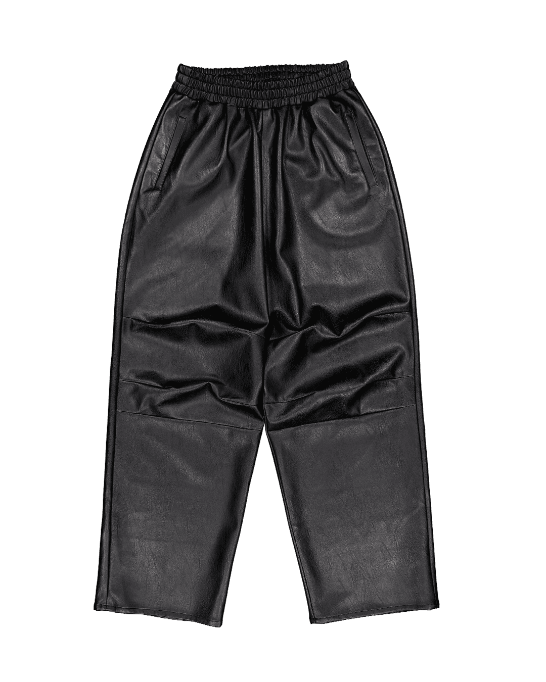 VIOLENCE LEATHER TRACK PANTS