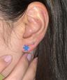 Rainbow doodle piercing (Blue)