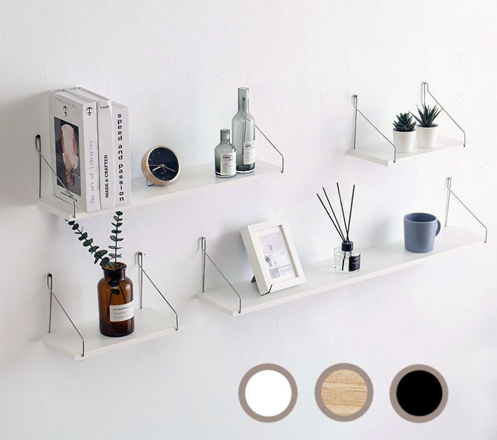 무타공벽선반 못없이다는 꼭꼬핀 원목 미니선반 벽걸이 무지주 3COLOR