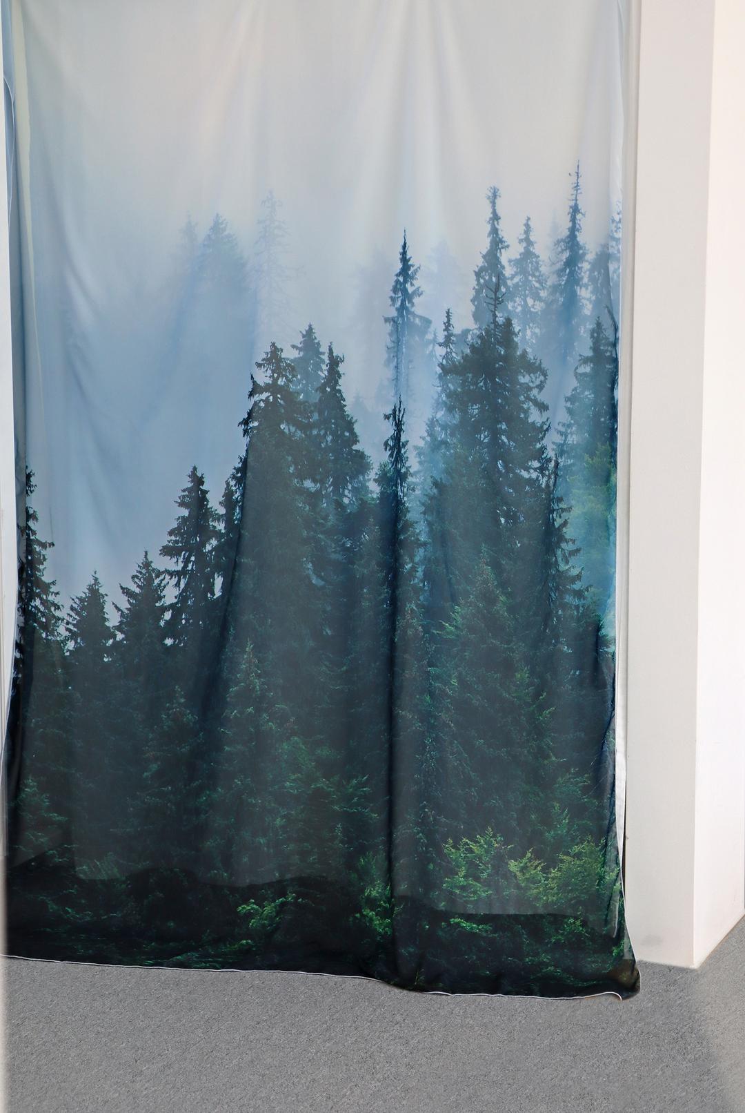 쉬폰 패브릭 포스터 / 작은 숲