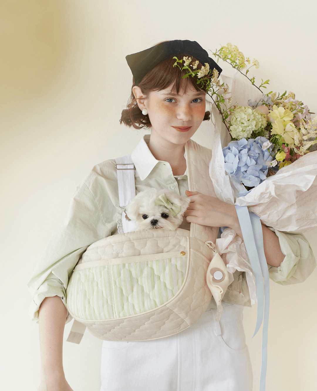 Mesh Valentine bag (mint)