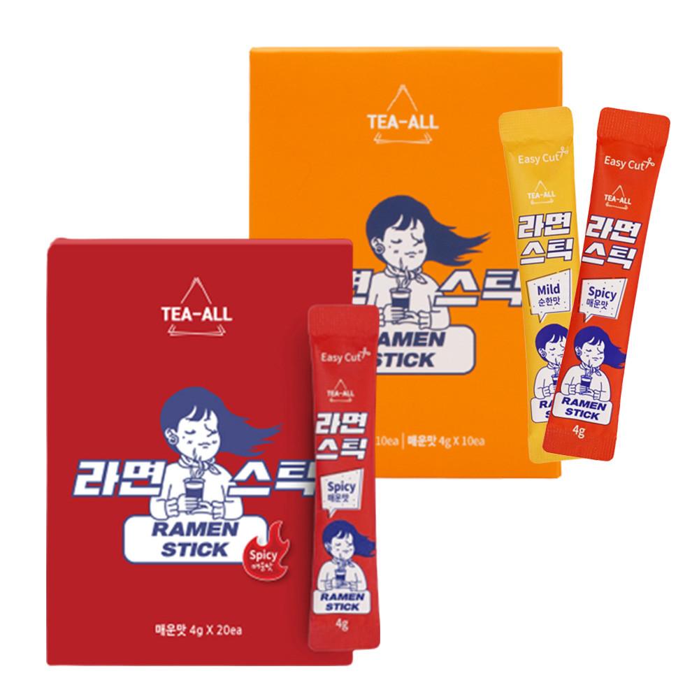 라면 스프 스틱 국물 차 티백 매운맛 순한맛 여행 낚시 캠핑 조리용 20스틱
