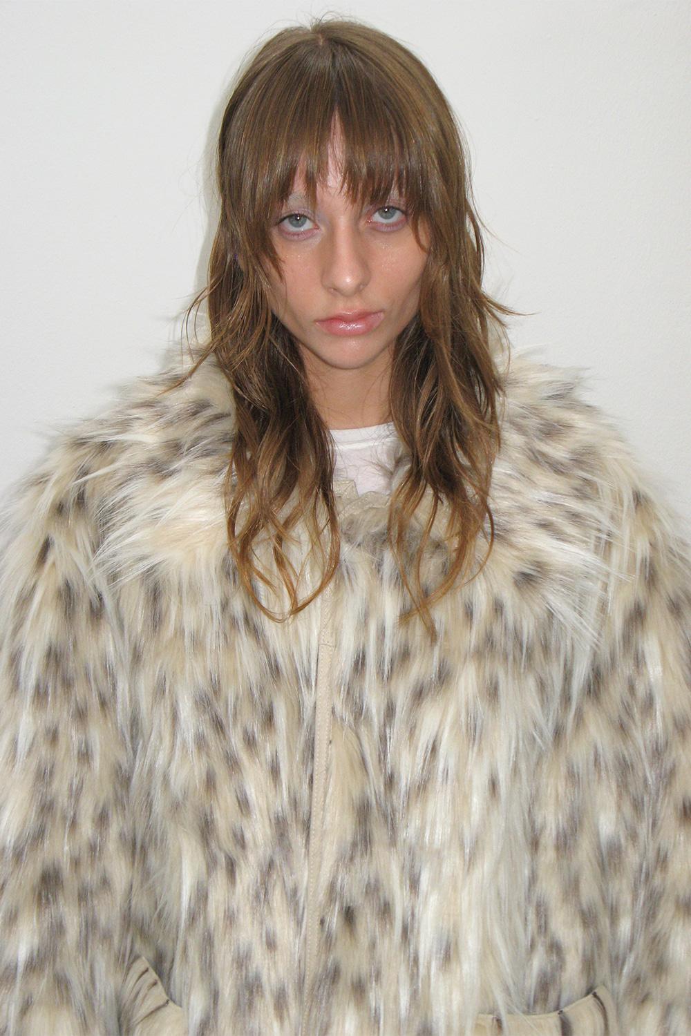 Reversible Fur Mustang, BEIGE