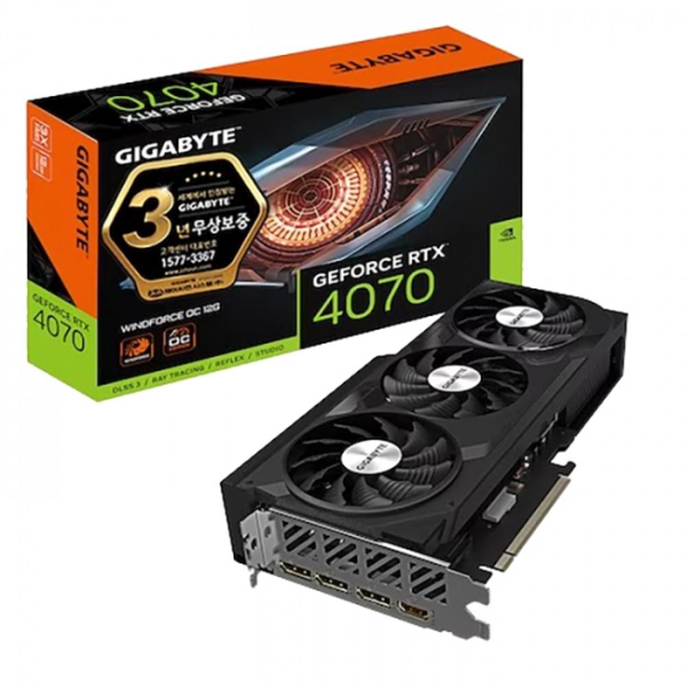 GIGABYTE 지포스 RTX 4070 WINDFORCE OC D6X 12GB 제이씨현