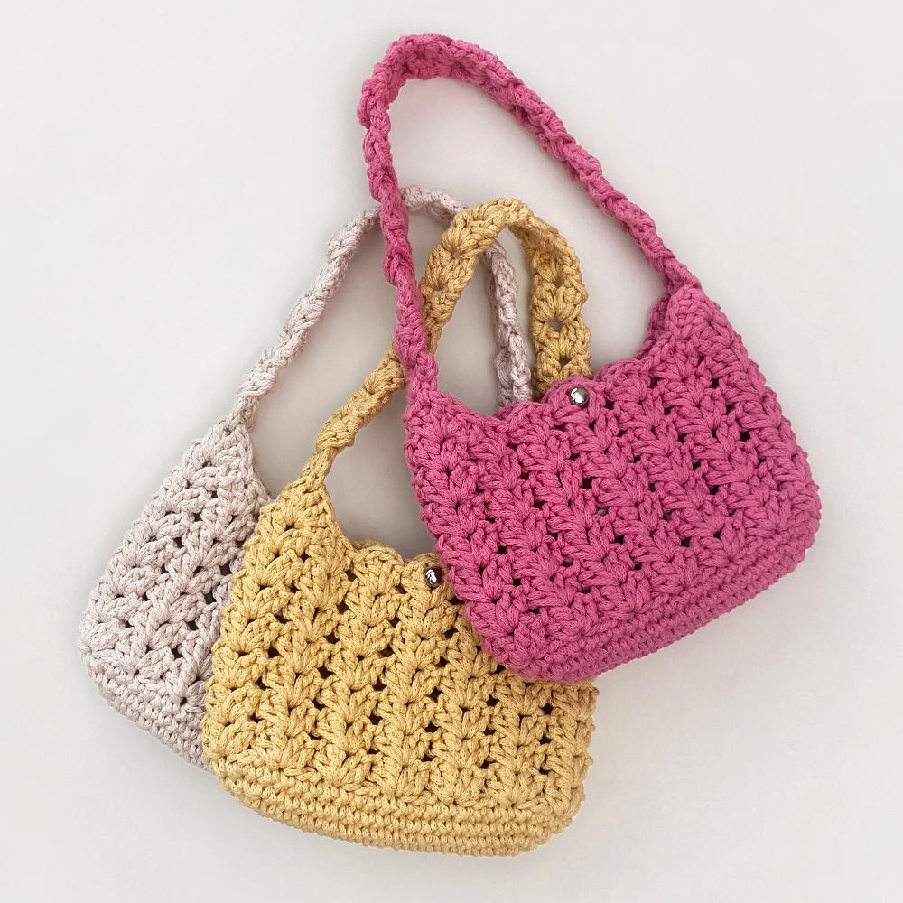 쎄비 필 트위스트 마크라메 코튼 튤립 호보백 DIY 키트 23-262