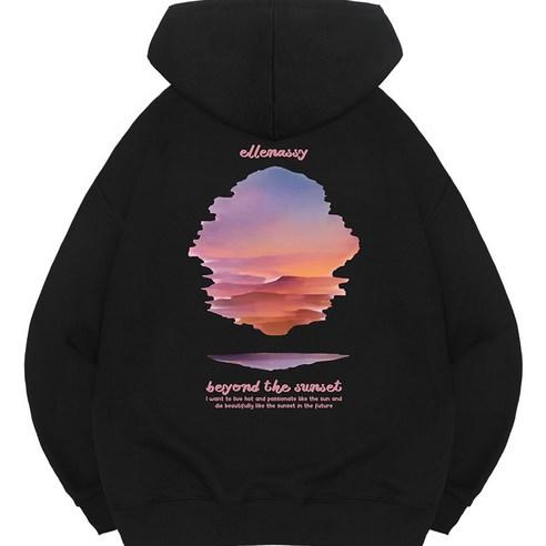 엘런아시 노을 넘어 오버핏 후드티 - 후드티 | 쿠팡