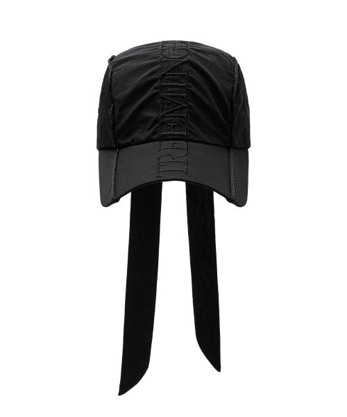 Ribbon Ball Cap [ Black ]