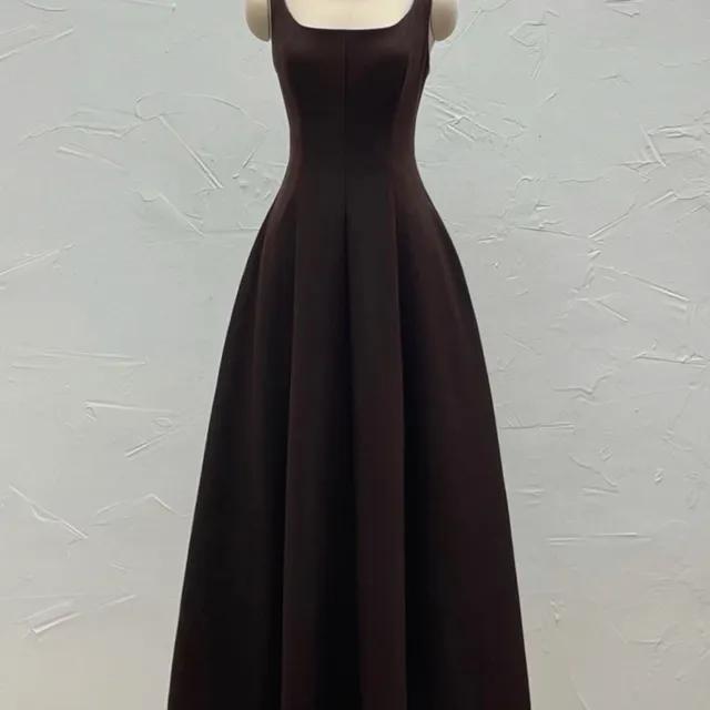 (주문폭주)(소장강추) 햅번 스퀘어 맥시 플레어 롱원피스 (4col)