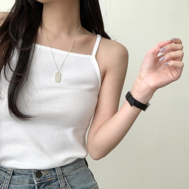 [JOYSMADE] 보들쫀쫀 민자 골지 단가라 끈 나시 - 9color