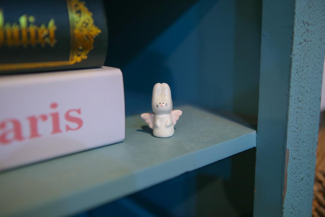 천사 토끼 반지홀더