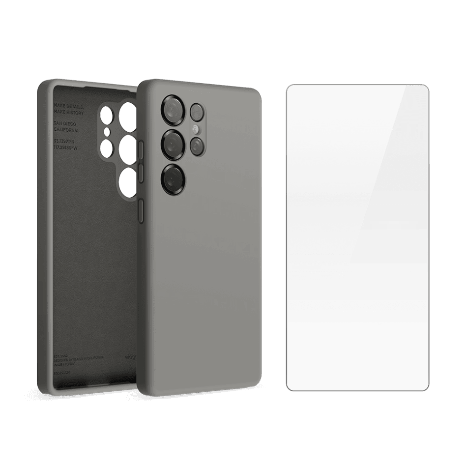 엘라고 갤럭시 S25 플러스 울트라 실리콘 케이스 + 필름 세트