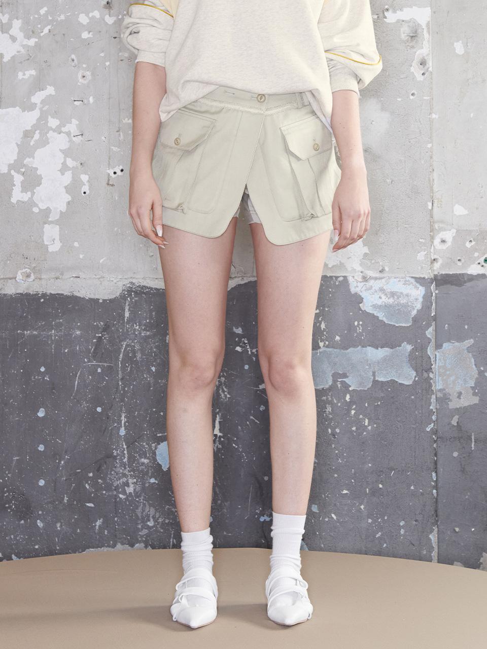 JOEL Cargo Wrap Shorts Beige