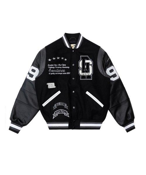PATCHWORK VARSITY JACKET