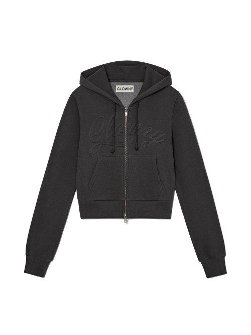 JORDAN PIGMENT CROP HOODIE (CHARCOAL)