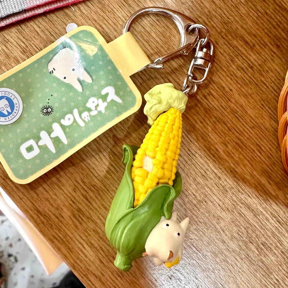 이웃집토토로 소토토로와 옥수수 키홀더 토토로키링