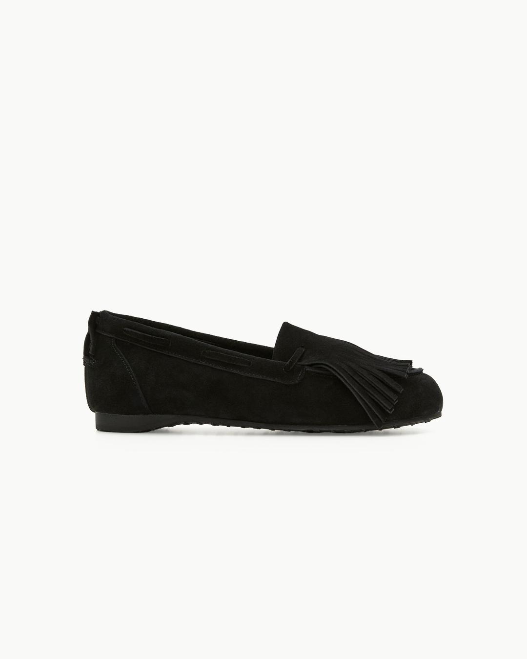Double Fringe Loafer / Black