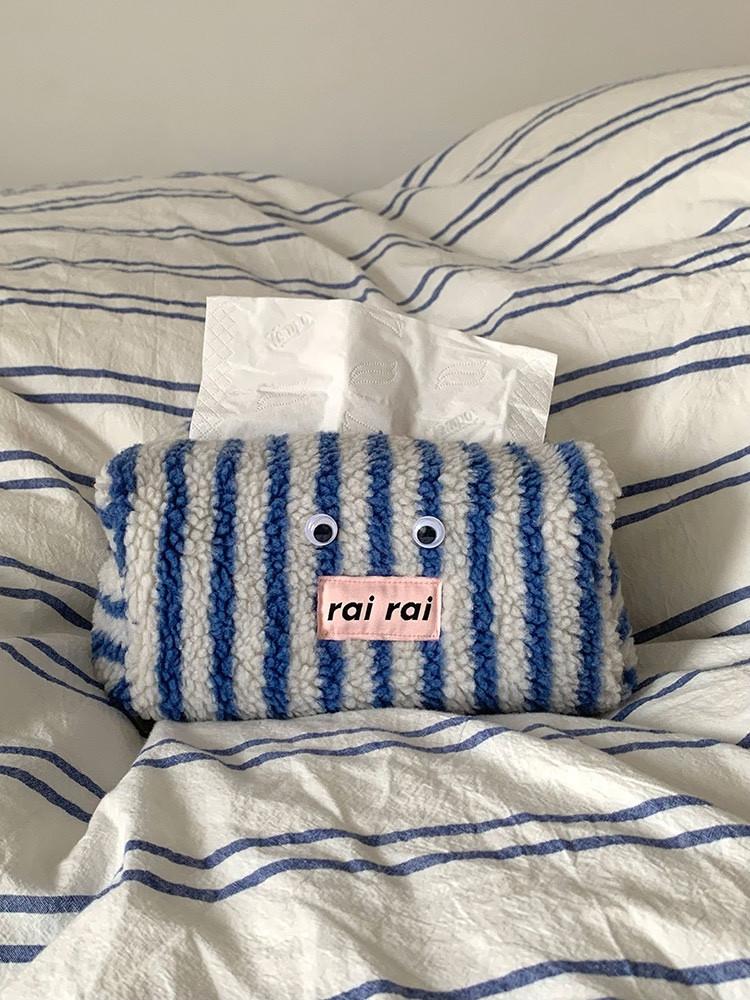 체크 스트라이프 테이블 티슈 커버 케이스 2types