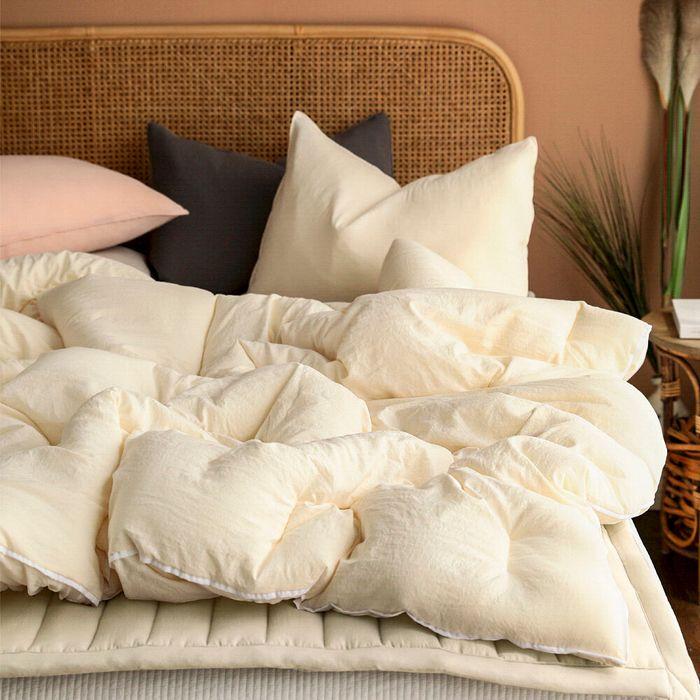 NEW 부드러운 카스테라 워싱 항균 옥수수솜 차렵이불세트(SS/Q&K)-22color