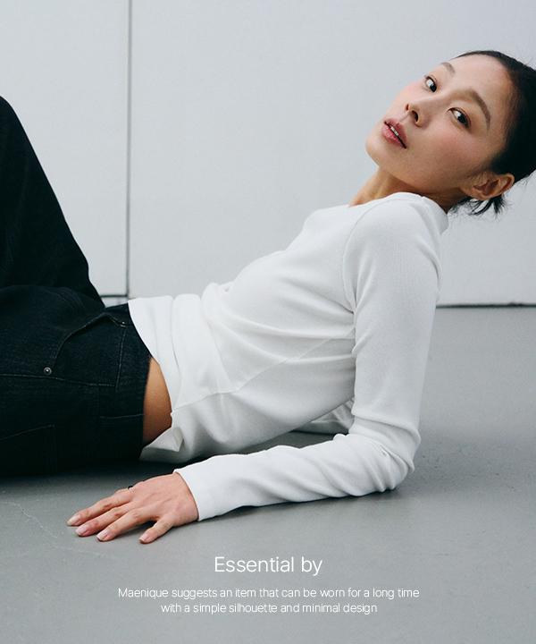 매니크 [🌿봄신상/3만장판매/Essential] 제롬 골지 티셔츠 (반팔/긴팔)