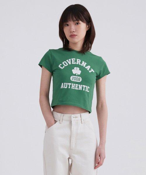 보네이 Graphic open back slit top (Ivory) - 위시버킷