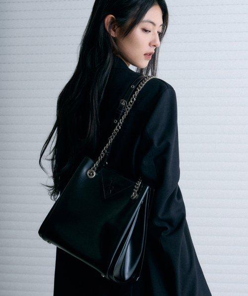 투웨이 체인 버킷백 [BLACK]