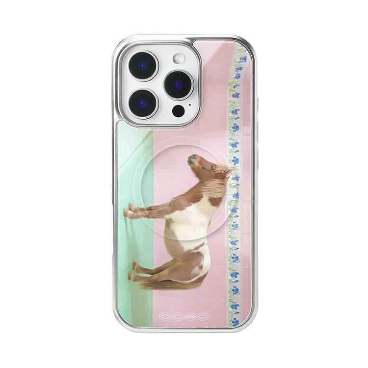 Pony's Bath Time MagSafe Glass Bumper Case