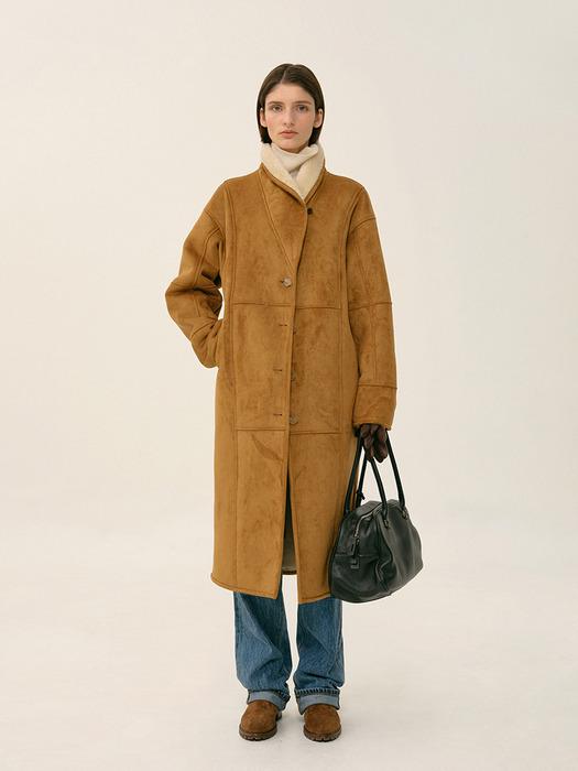 Shawl Collar Long Mustang (camel)