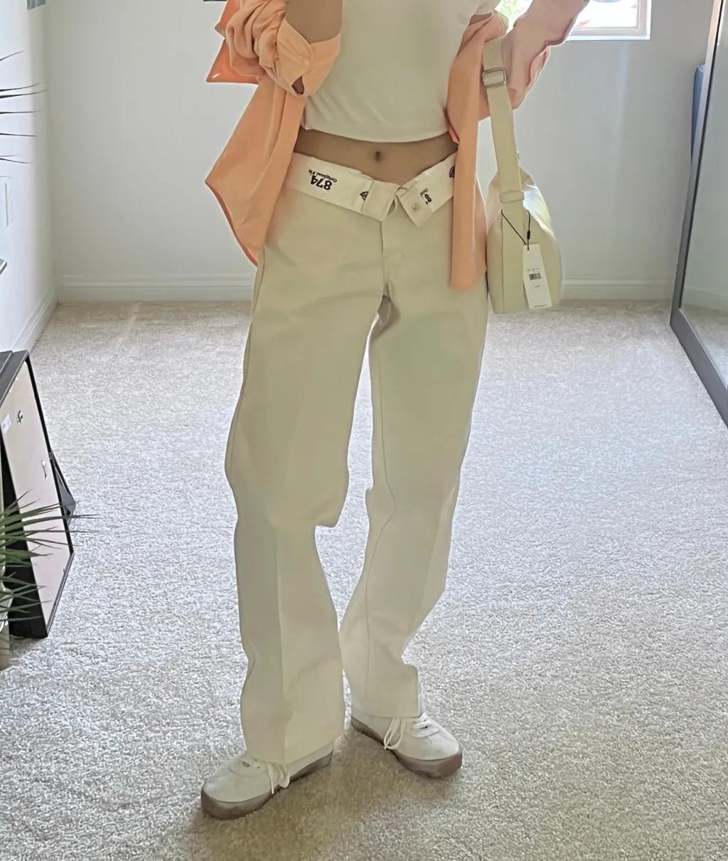 디키즈 남녀공용 오리지날 874 워크 팬츠 (Stone Whitecap Gray)