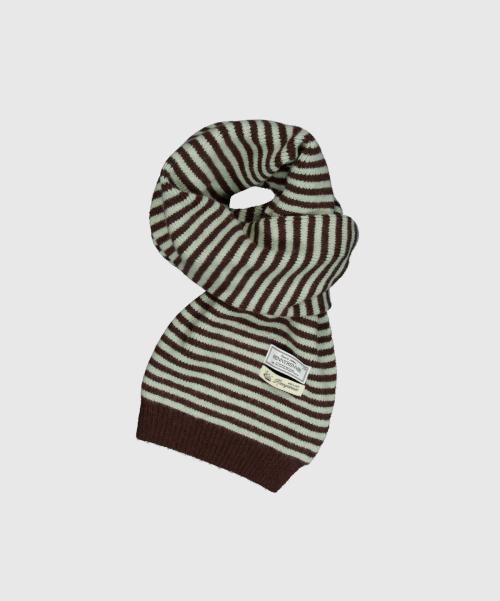 STRAW STRIPE MUFFLER - 스트로우 스프라이프 머플러[ MINT CHOCO ]