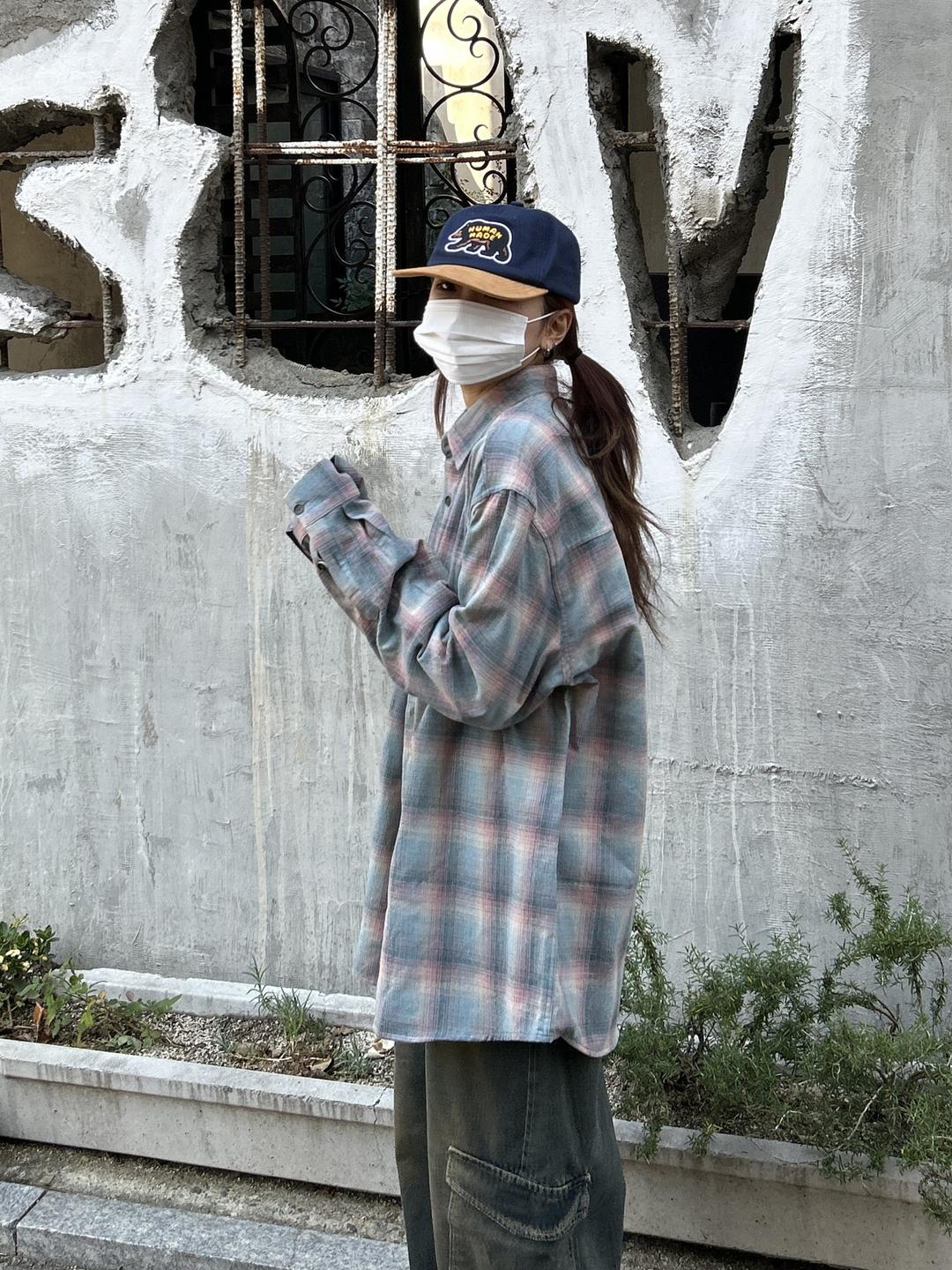 [Unisex] 오버핏 마종 체크 셔츠