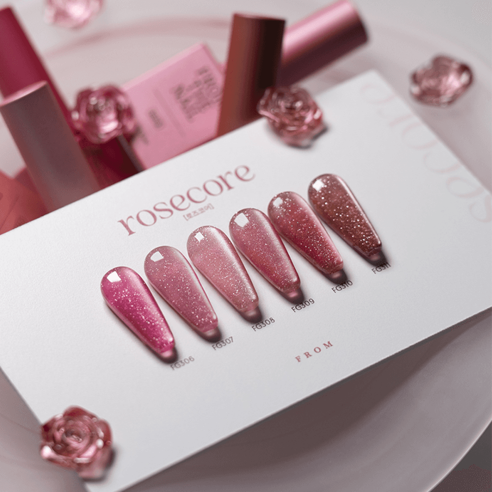 rosecore  Glitter Magnet Gel Series 로즈코어 : 글리터 마그넷 젤 시리즈 6종 세트