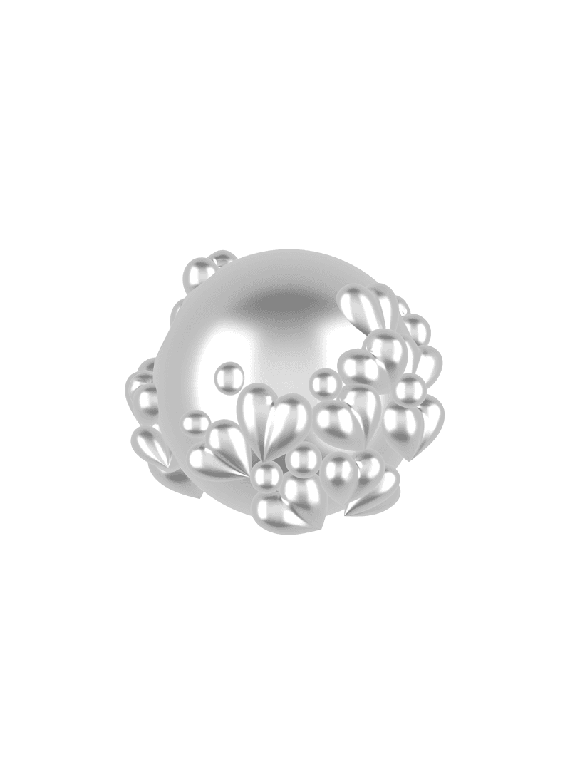 heartbeat ball necklace _ large ver.