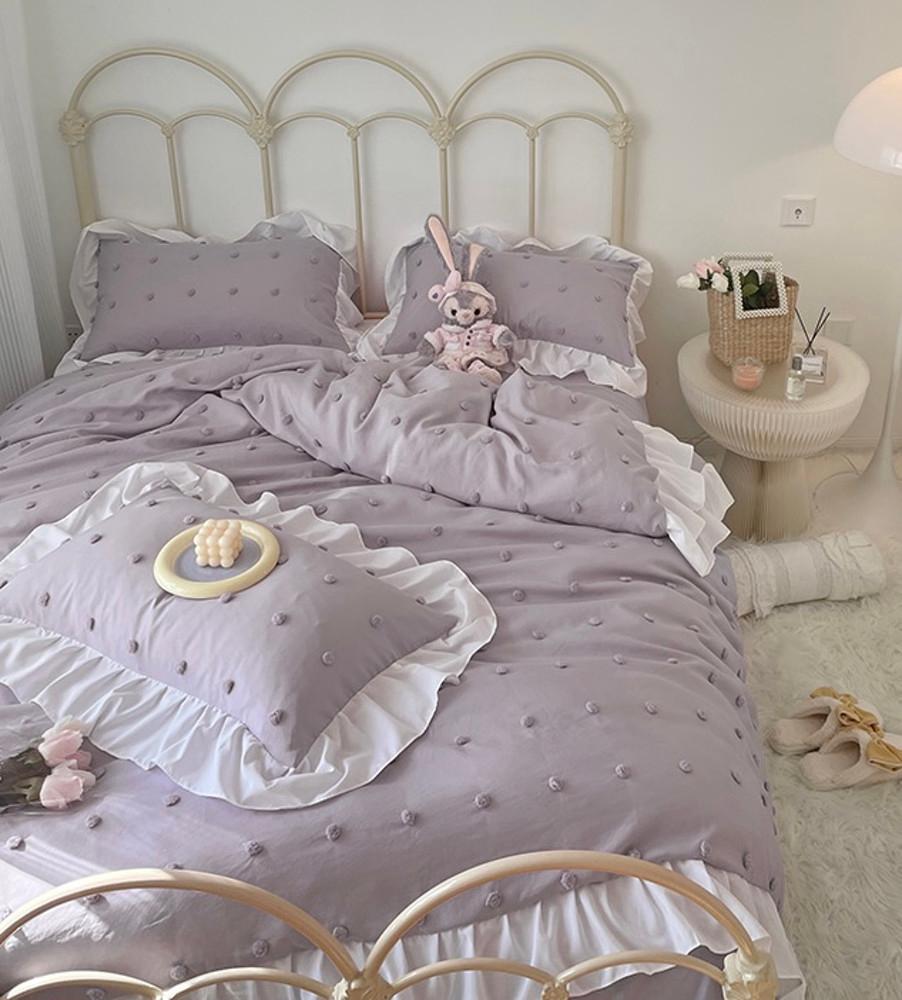 유니크 레이스 프릴 이불 배게커버 7color 공주침대 침구커버