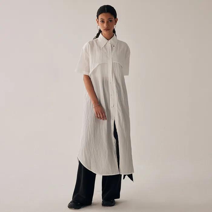 Bolero Layered Shirts One-piece(Renewal Ver.) [ White ]
