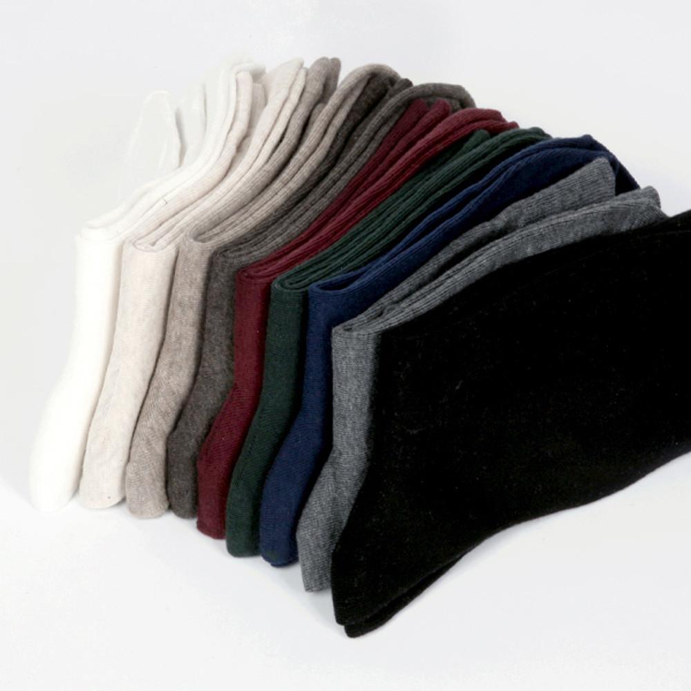 [10켤레] U106 남자 베이직 200N 데일리 무지 긴양말 왕발 빅사이즈 10켤레 세트