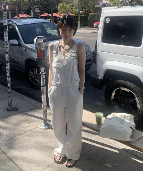 Hokey Cotton Overall - Ivory