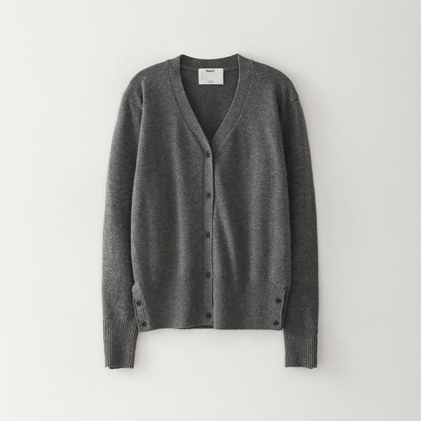 Bluesf bloom wool cardigan [Melange Grey]