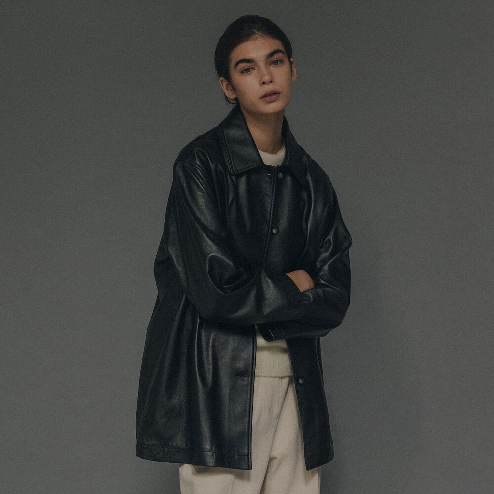 Jain leather jacket (Black)