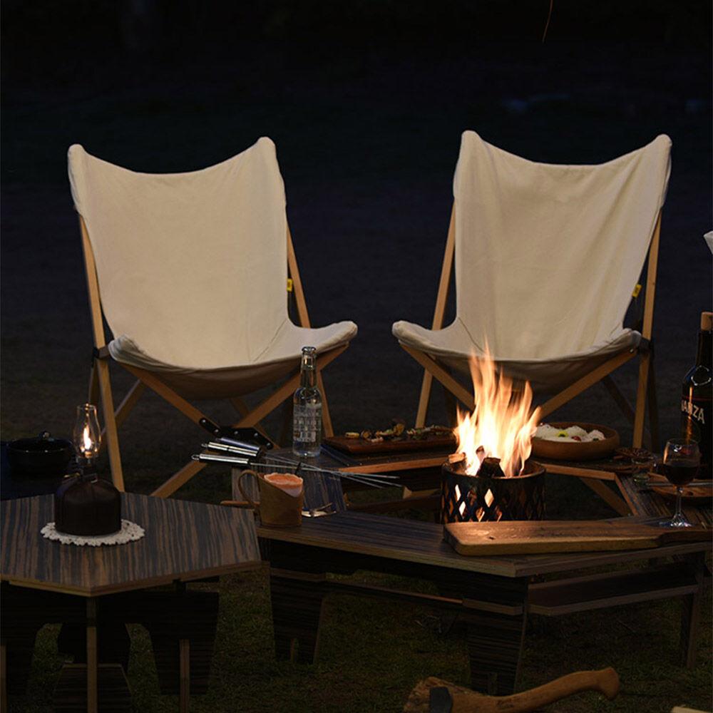 스노우아울 도스 캔버스 우드 캠핑 체어 교체형 커버