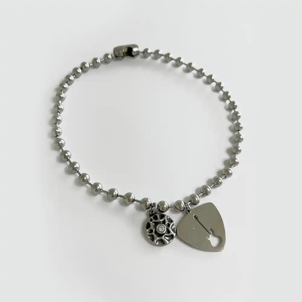rockstar guitar peak necklace
