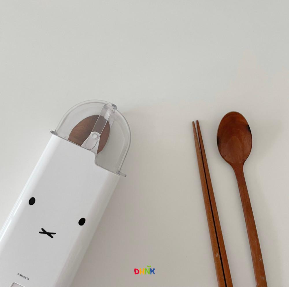 미피 수저통 이사선물 신혼부부 어린이 아동용 숟가락 젓가락 보관함 도시락 소풍 피크닉