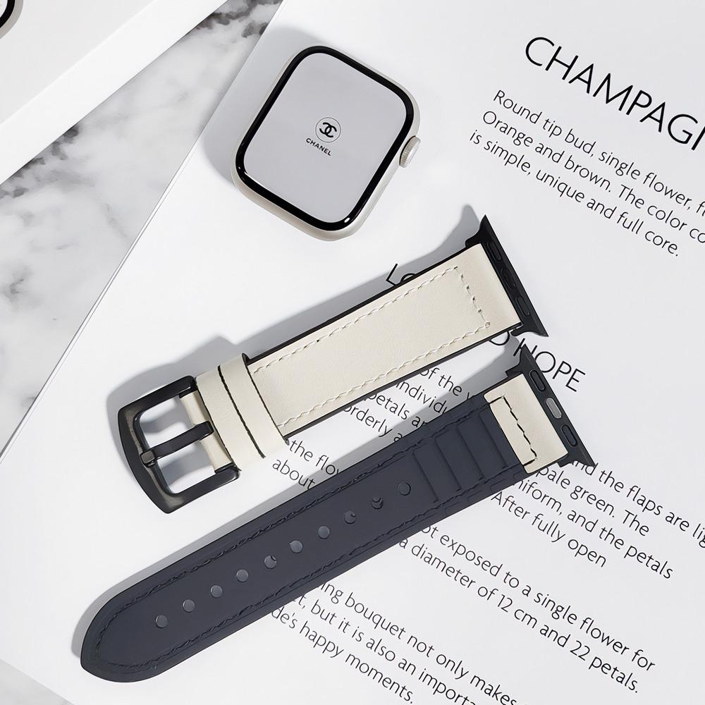 애플워치 7 SE 6 3 가죽스트랩 밴드 줄질 줄